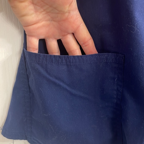 Navy Blue Scrub Top - Picture 7 of 9